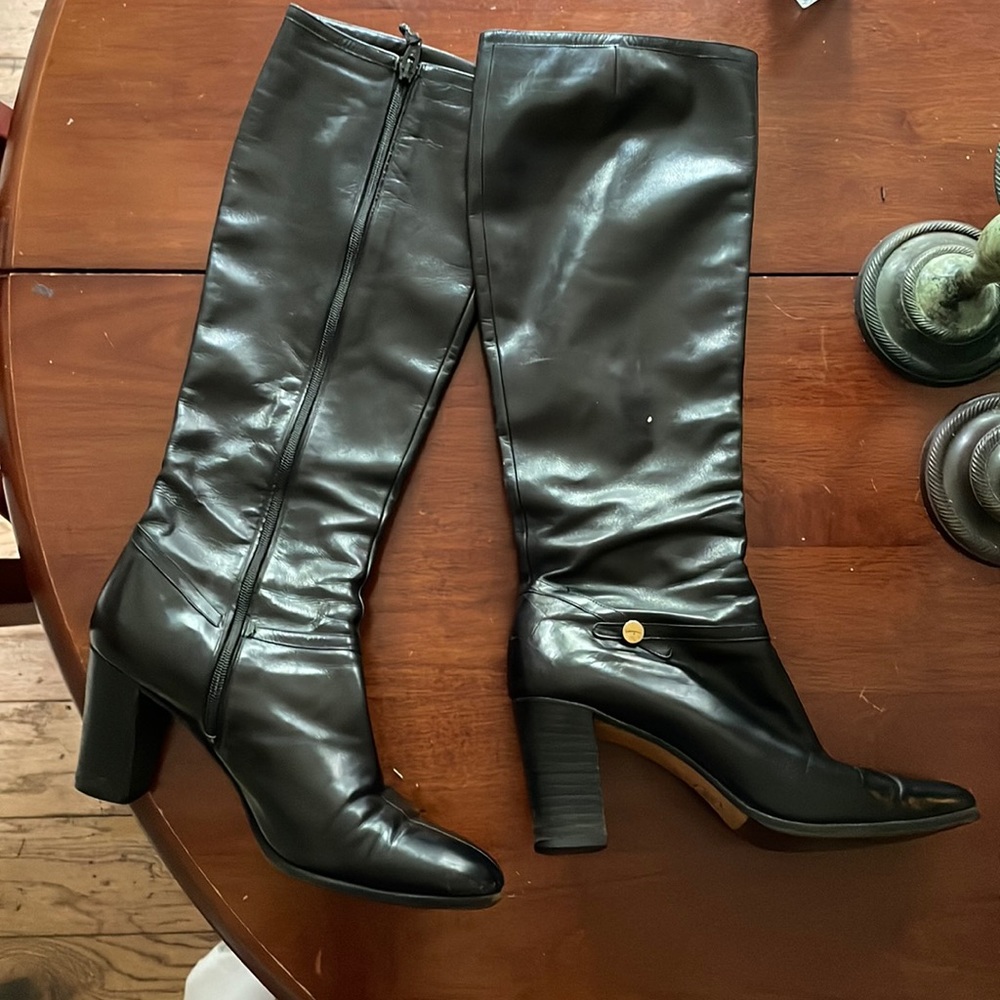 Salvatore Ferragamo Boots Size 9.5 Black
